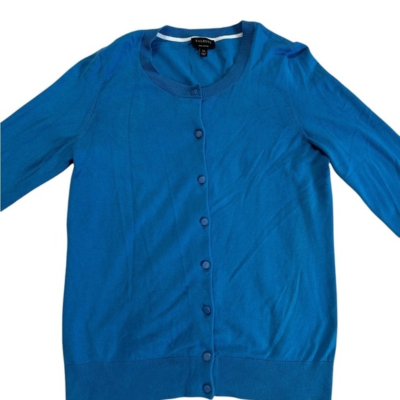 Talbots Womens Cardigan Sweater Size XS Blue Button Up 3/4 Sleeve - Picture 11 of 17